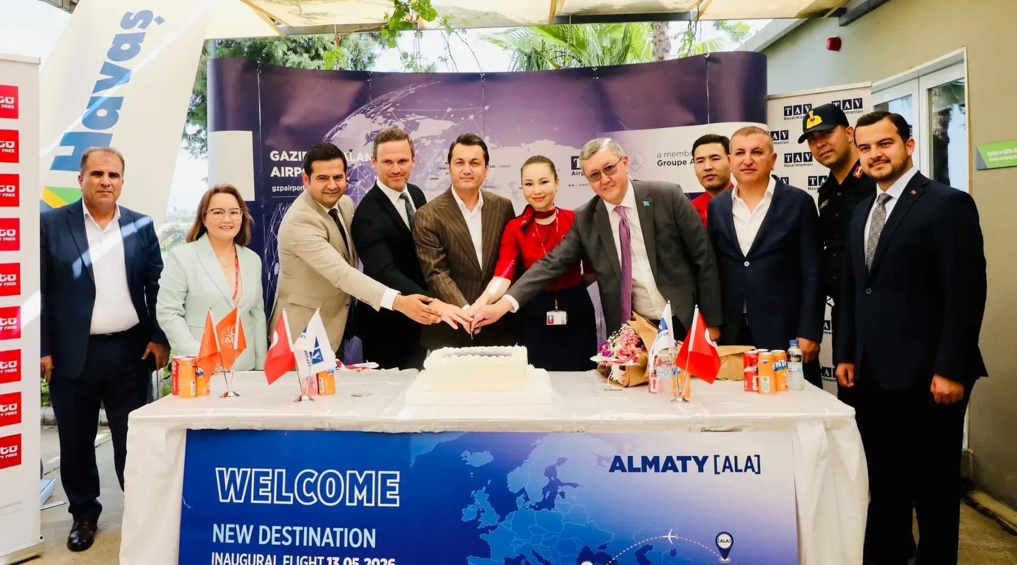 Almatı ve Astana’dan Gazipaşa - Alanya Havalimanı'na direkt uçuşlar başladı