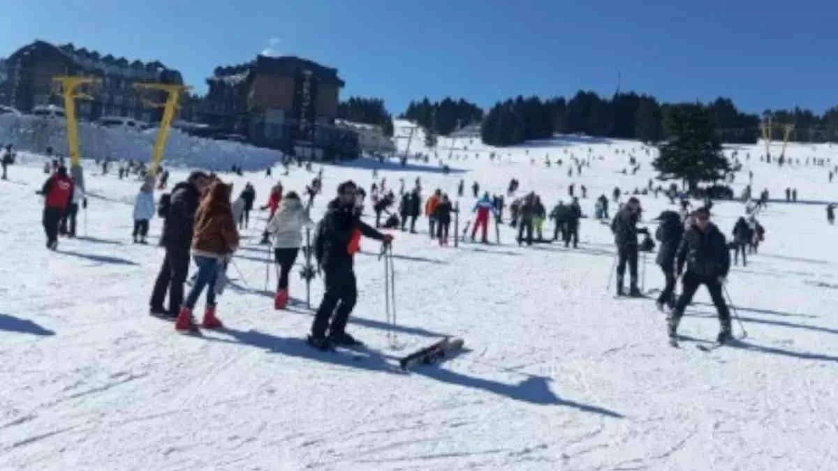 Uludağ’da kayak dersinin saati 4 bin TL
