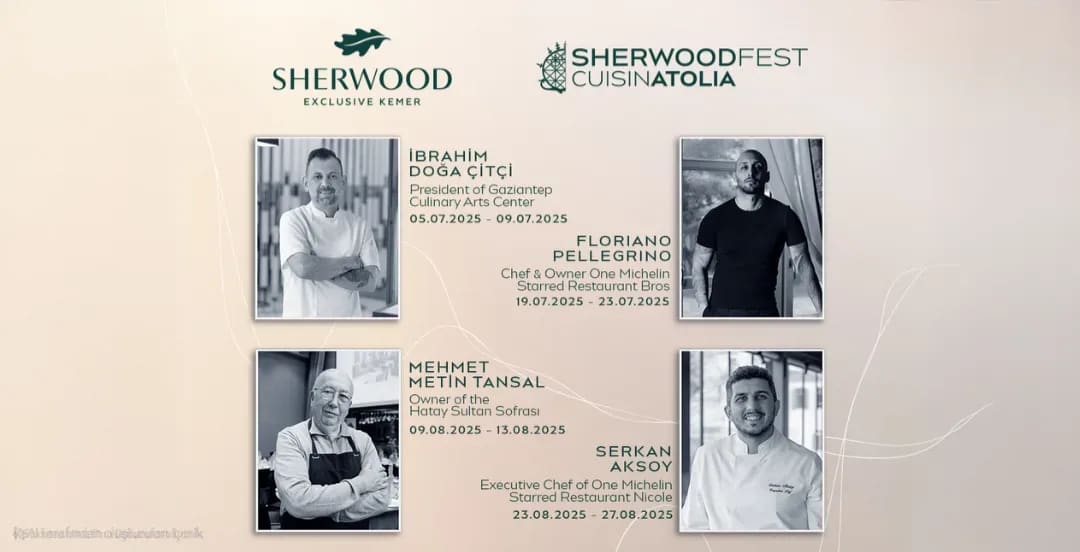 Sherwood Resorts and Hotels, misaferlerine şeflerle dolu bir Yaz yaşatacak
