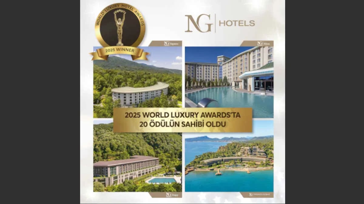 NG Hotels, 2025 World Luxury Awards’ta 20 ödülün sahibi oldu