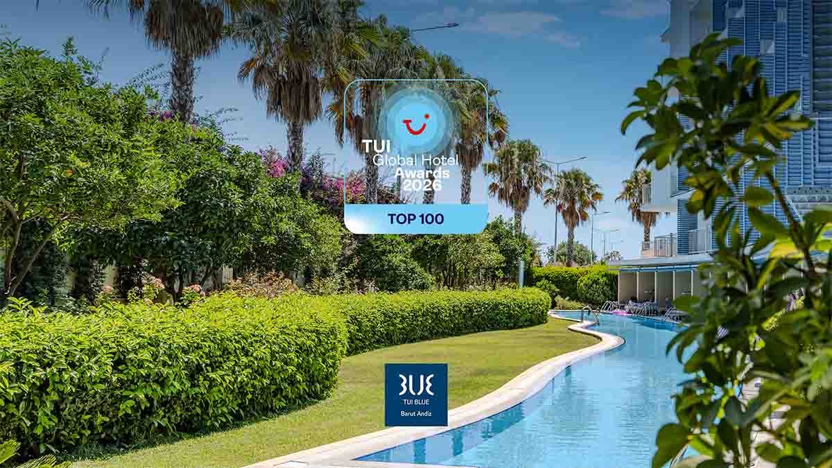 TUI Blue Barut Andız, TUI Global Hotel Awards’ta Top 100 Hotel listesinde yer aldı
