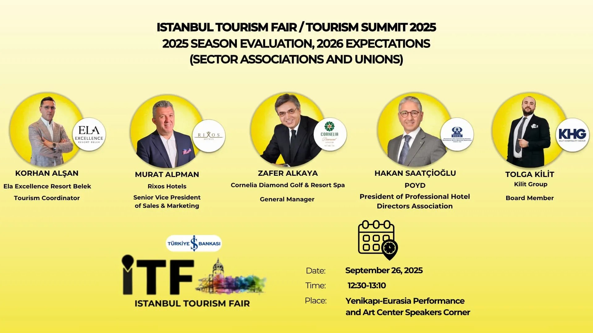 Korhan Alşan, Tolga Kilit, Zafer Alkaya, Murat Alpman ve Hakan Saatçioğlu İTF'de  2025 ve 2026 sezonlarını masaya yatıracak