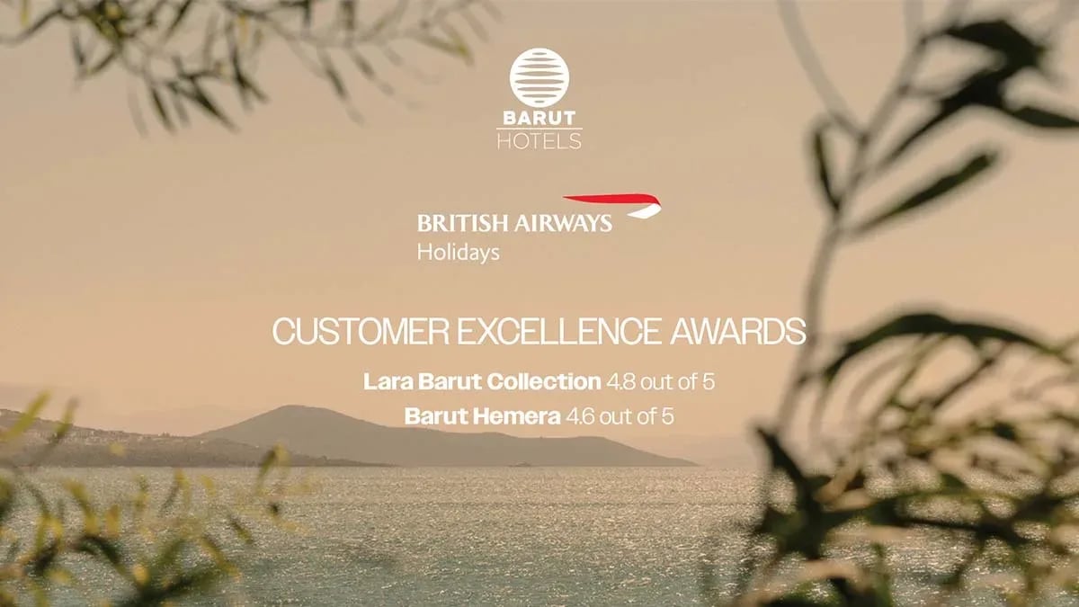 Barut Hotels’e British Airways Holidays’ten çifte ödül