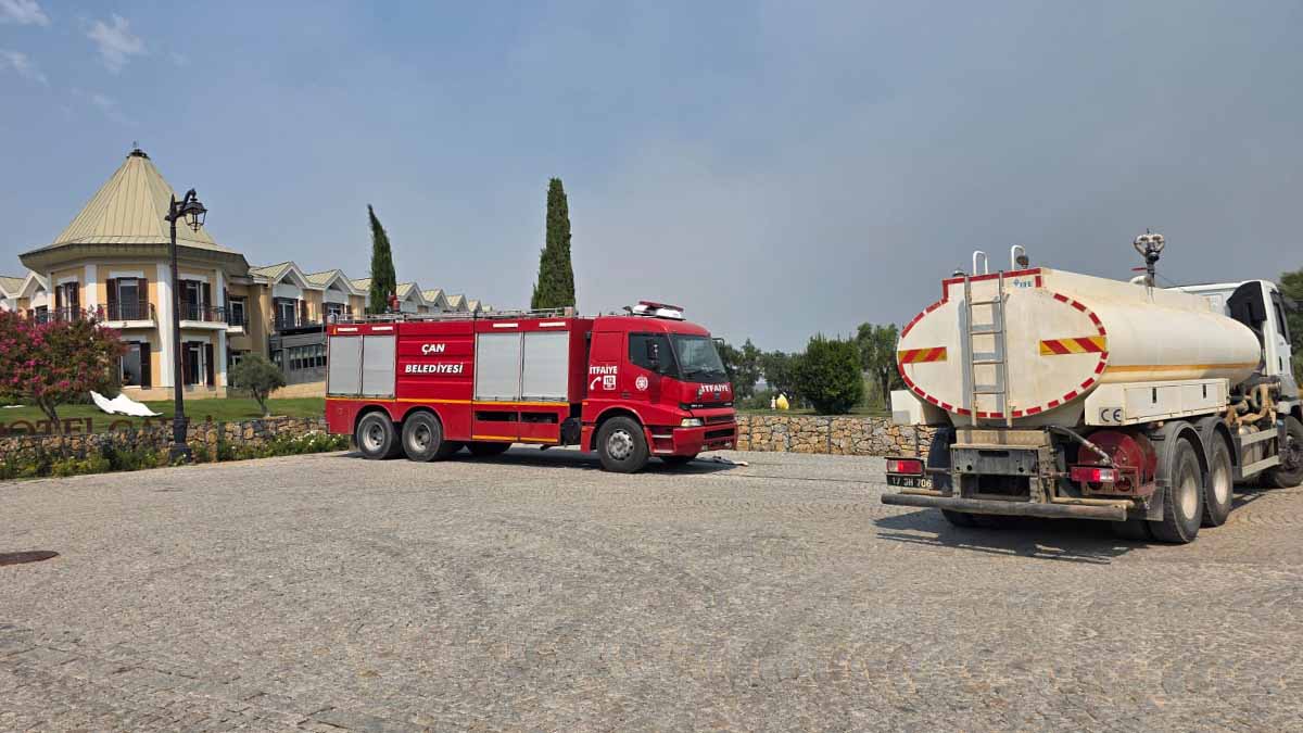 Çanakkale’deki yangına Hotel Caeli’den destek