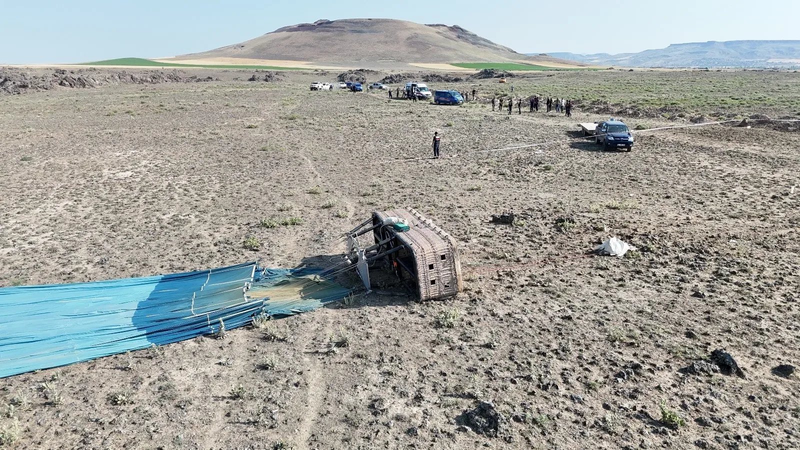 Sıcak hava balonu kazası: Pilot hayatını kaybetti, 12 turist yaralandı
