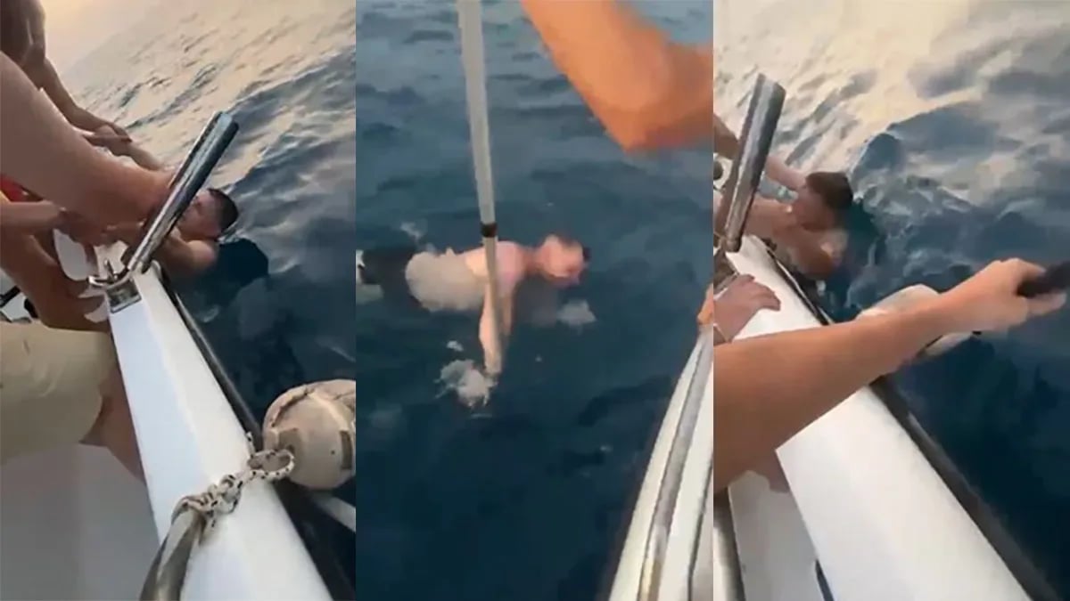 Antalya'da boğulma tehlikesi geçiren Ukraynalı turisti tekneciler kurtardı