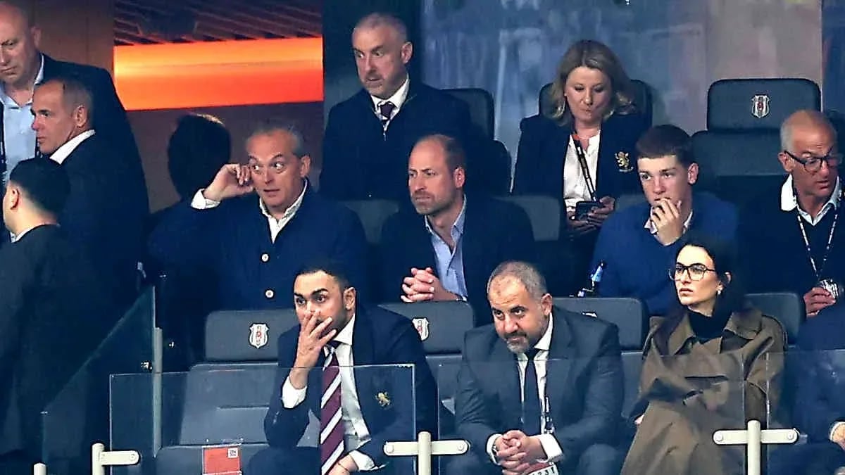 Galler Prensi William, Aston Villa’yı Beşiktaş Park'ta izledi