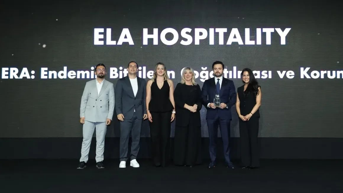 Ela Hospitality. Sürdürülebilir İş Ödülleri'nde Biyoçeşitlilik Ödülü'nün sahibi oldu