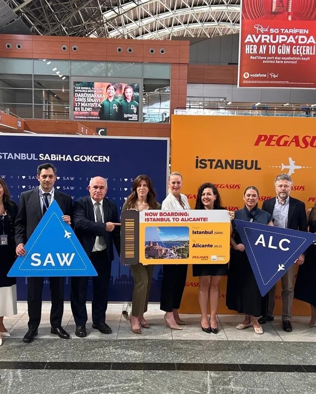 Sabiha Gökçen'in İspanya ağı Alicante ile genişliyor