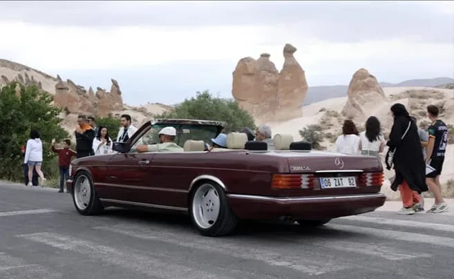 Ürgüp’te klasik Mercedes rüzgarı esti
