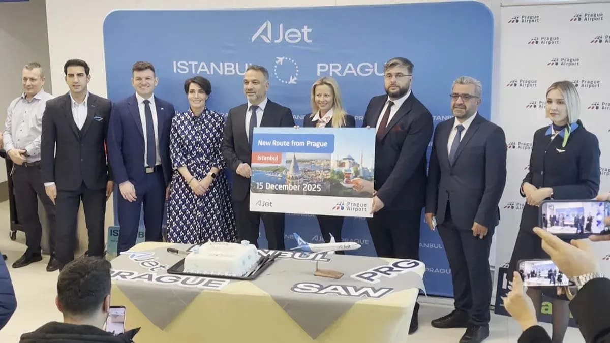 AJet İstanbul-Prag seferlerine başladı