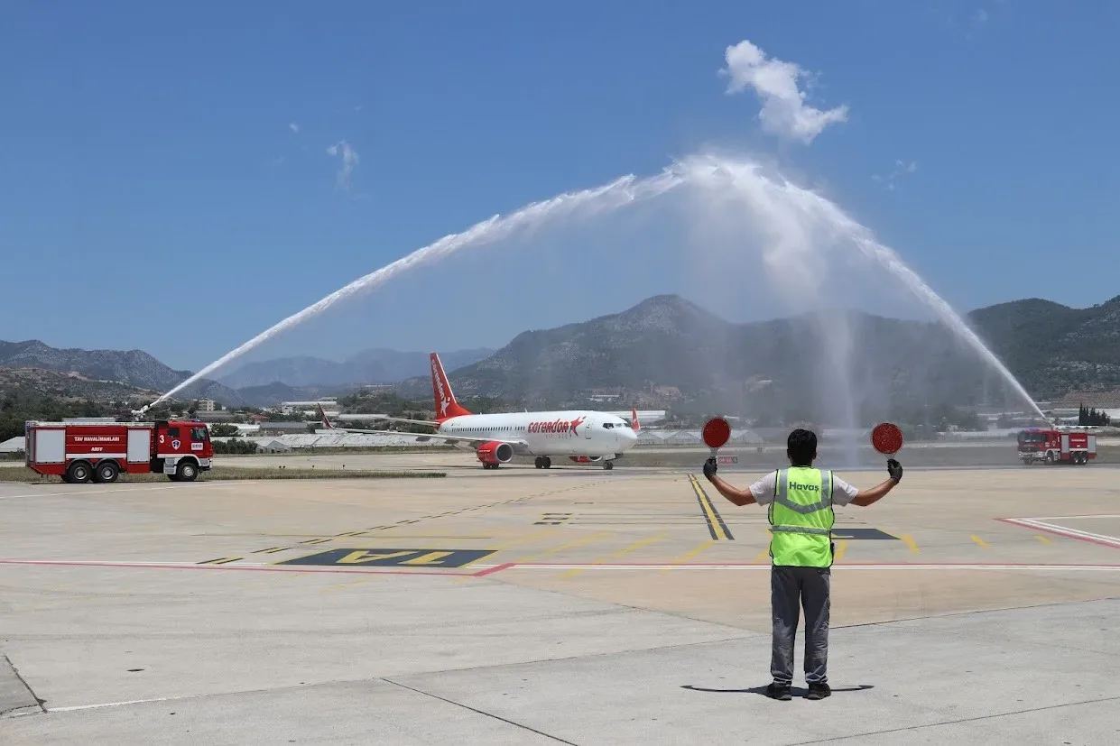 Corendon Airlines, Budapeşte'den Gazipaşa'ya ilk uçuşu gerçekleştirdi
