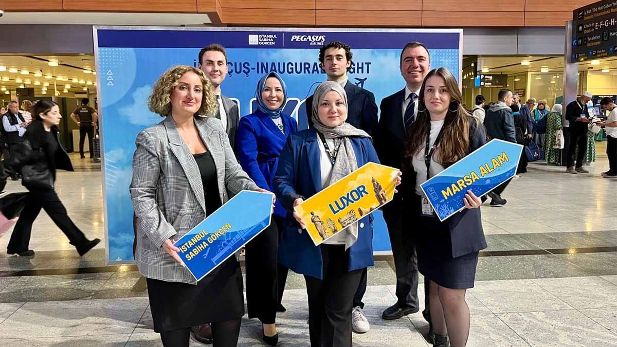 Sabiha Gökçen'den Mısır'a iki yeni destinasyon: Luksor ve Marsa Alam uçuşları başladı