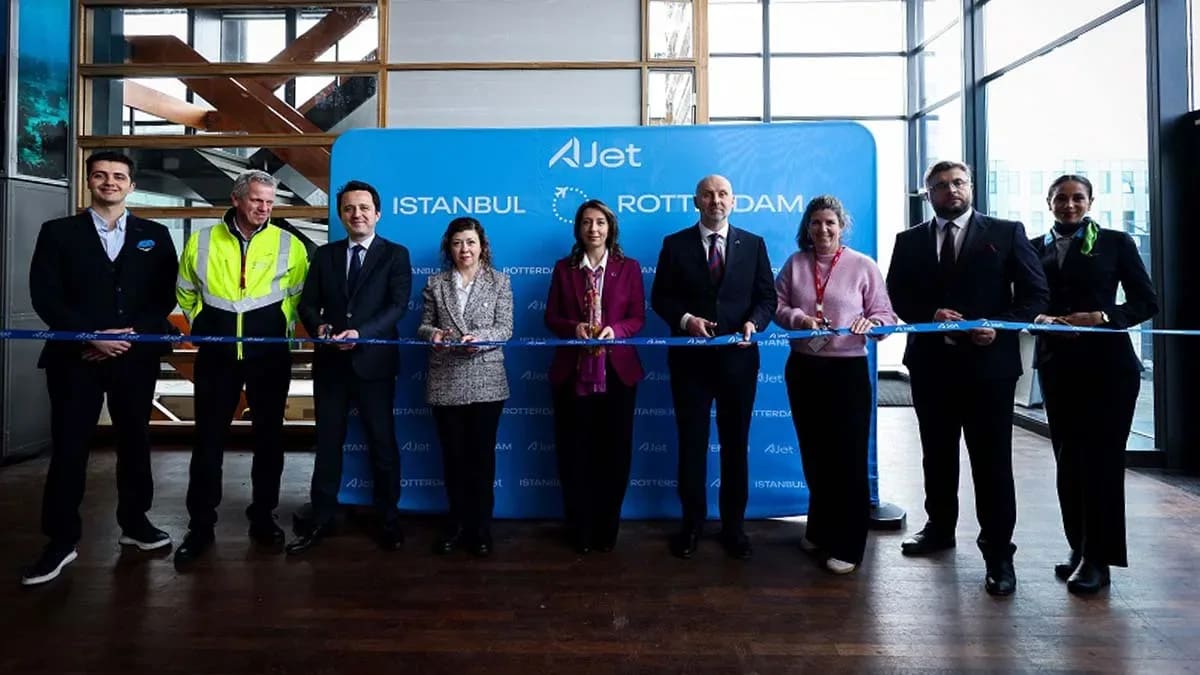 AJet’in Rotterdam seferleri başladı