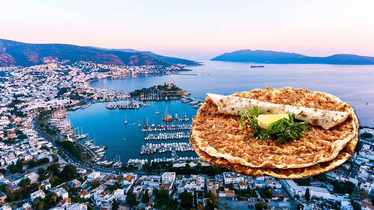 Bir lahmacunla Bodrum turizmini bitirdiler!
