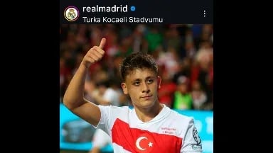 Real Madrid, 178 milyon takipçisi bulunan Instagram hesabından Arda Güler'i tebrik etti