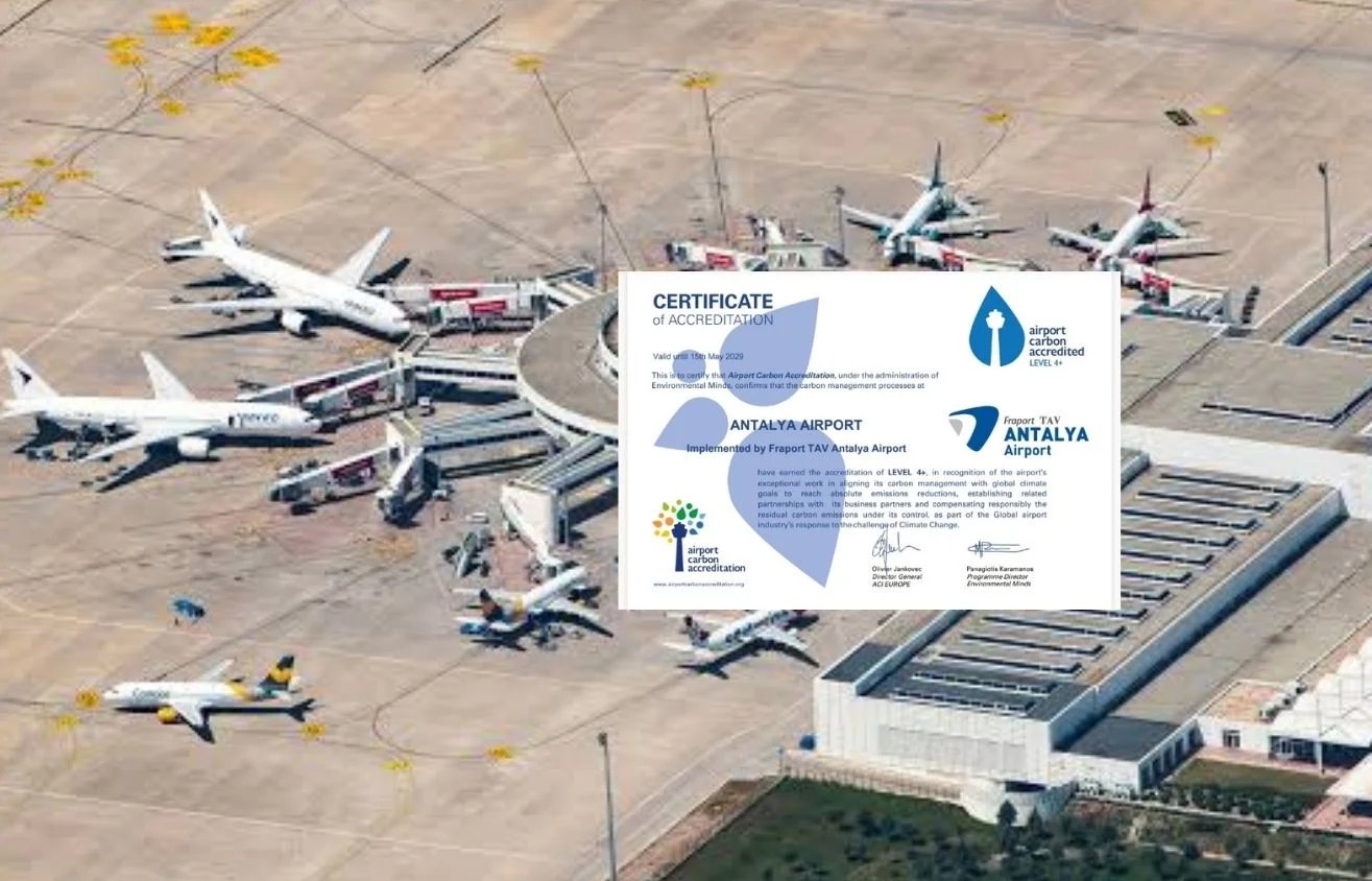 Fraport TAV Antalya Havalimanı, ACA Level 4+ Akreditasyonu ile karbon lönetiminde yeni bir dönüm noktasına ulaştı